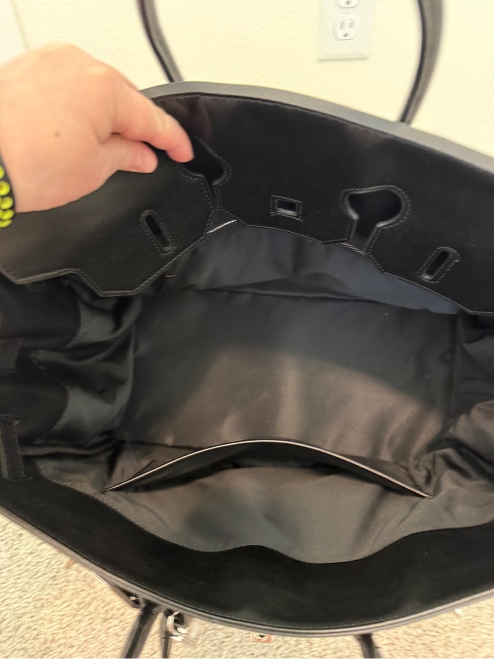 INSPIRED … Black Canvas & Leather Top-Handle Tote - Picture 4 of 12